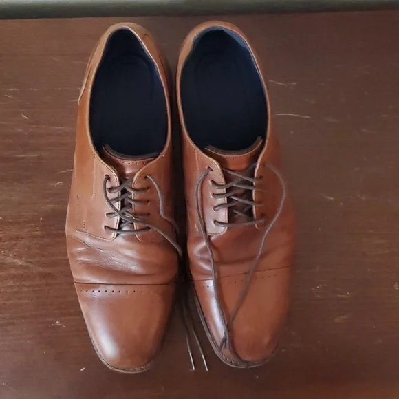 EUC. Cole Haan Men's Grand 2.0 Cap-Toe Oxford Size 11.5M, British Tan